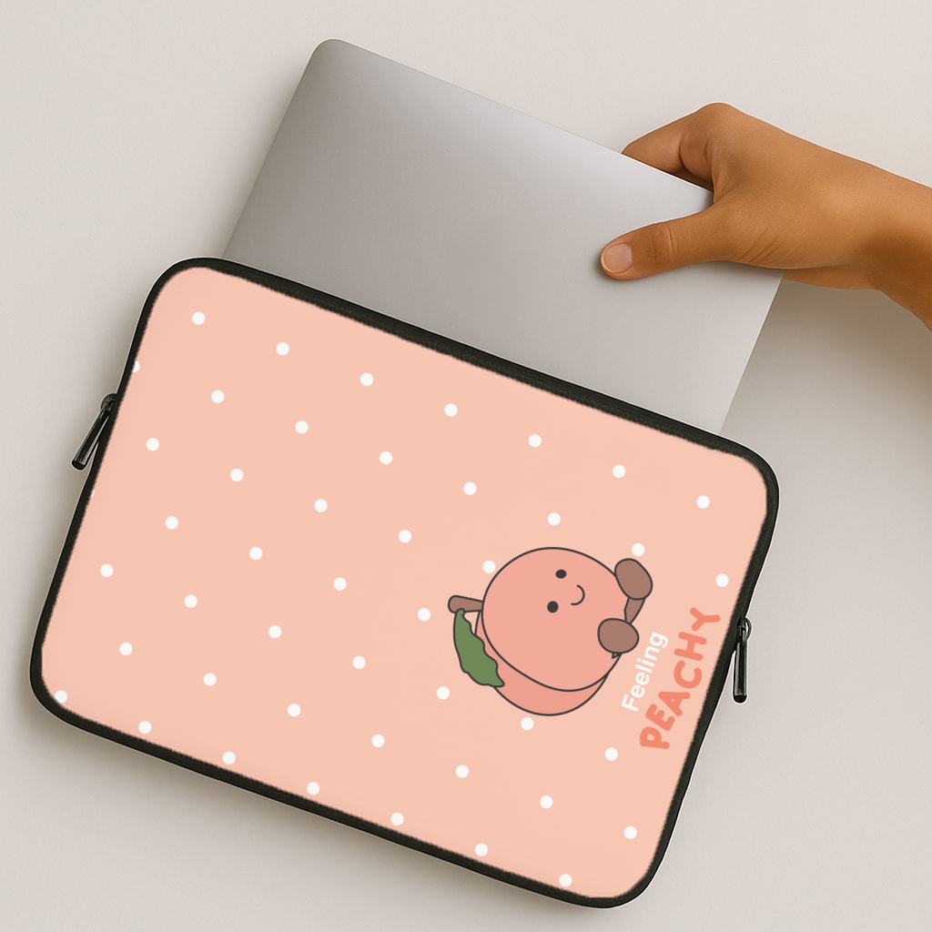 Peach Pattern MacBook Case