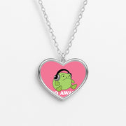 Go Away Grumpy Frog  Necklace 3