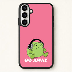 Go Away Grumpy Frog Phone Case for Galaxy S26 Plus