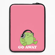 Go Away Grumpy Frog  Laptop Sleeve 1