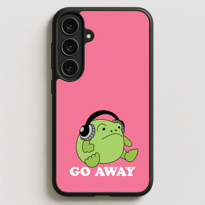 Go Away Grumpy Frog Phone Case for Galaxy S25FE