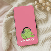 Go Away Grumpy Frog Flip / Wallet Phone Case 5