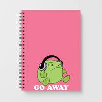 Go Away Grumpy Frog  Notebook