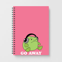 Go Away Grumpy Frog  Notebook
