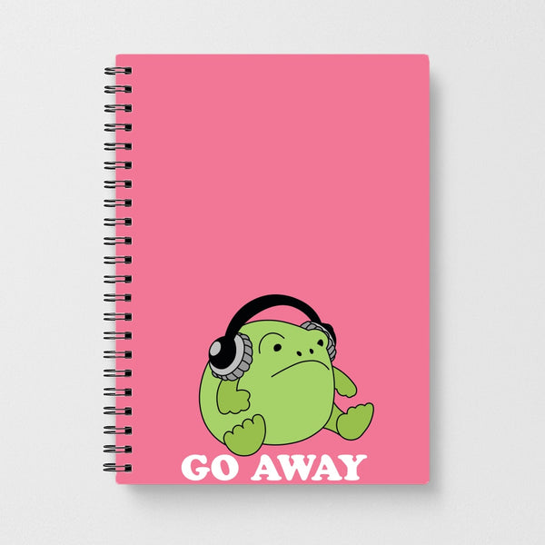 Go Away Grumpy Frog  Notebook