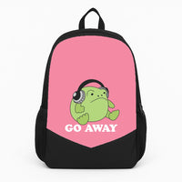 Go Away Grumpy Frog  Backpack