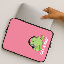 Go Away Grumpy Frog  MacBook Case