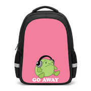 Go Away Grumpy Frog  Backpack 1