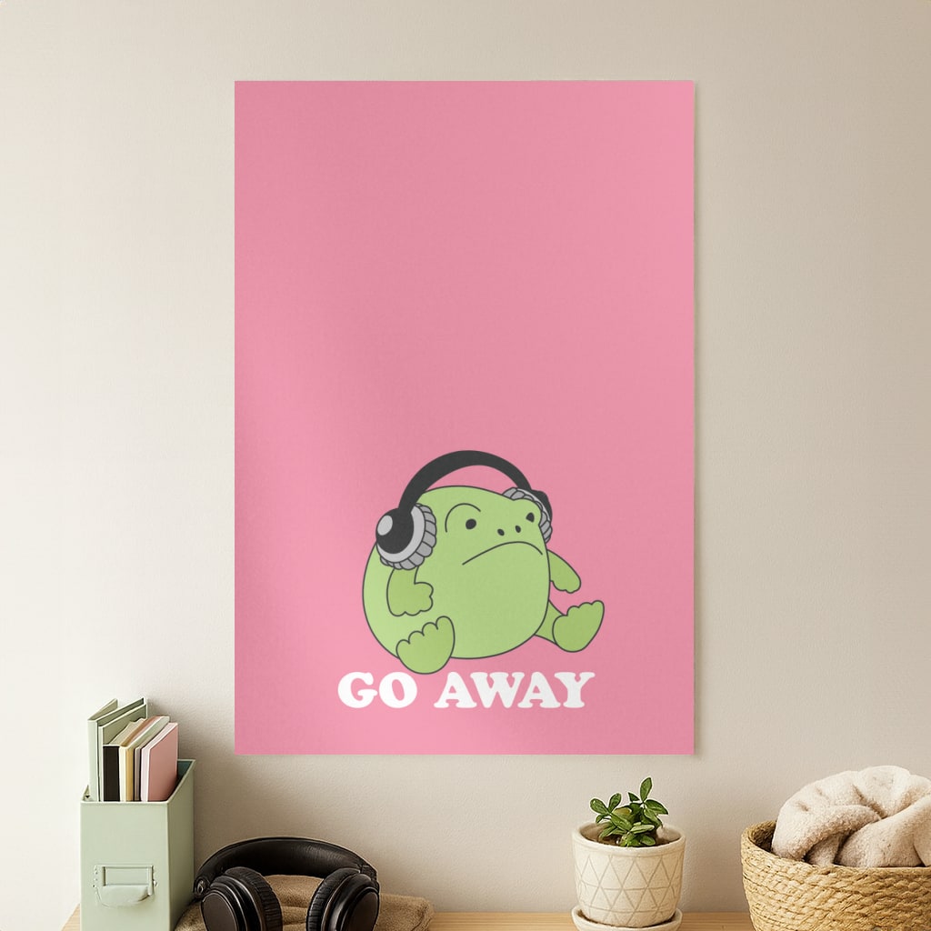 Go Away Grumpy Frog  Poster