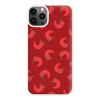 Red Chilli Pattern Phone Case for iPhone 13