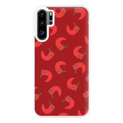Red Chilli Pattern Phone Case for Huawei P30 Pro