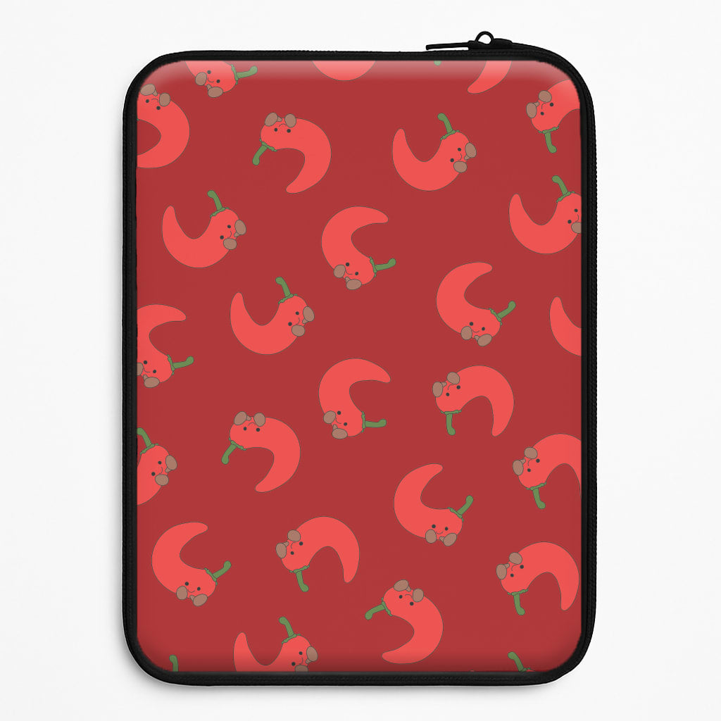 Red Chilli Pattern Universal Laptop Sleeve