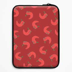 Red Chilli Pattern Laptop Sleeve