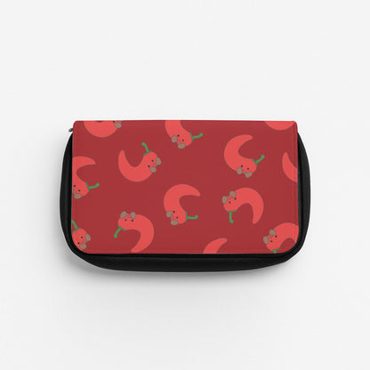 Red Chilli Pattern Pencil Case