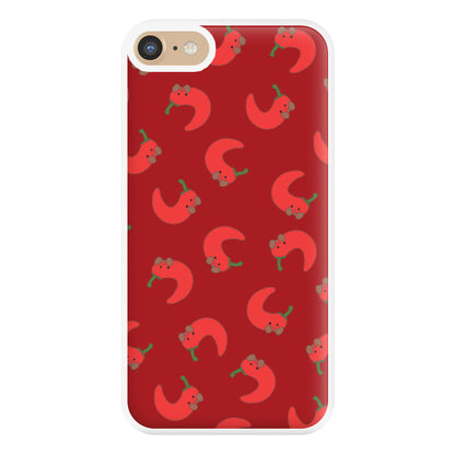 Red Chilli Pattern Phone Case for iPhone 6 / 7 / 8 / SE