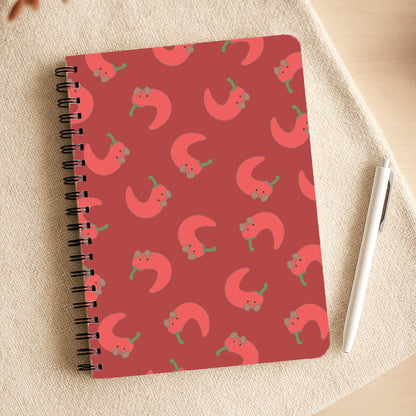 Red Chilli Pattern Notepad