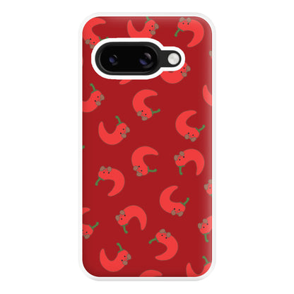 Red Chilli Pattern Phone Case for Google Pixel 8a