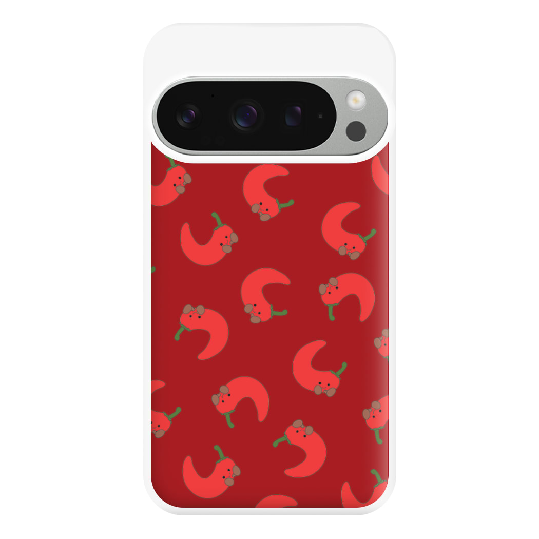 Red Chilli Pattern Phone Case for Google Pixel 9 Pro XL