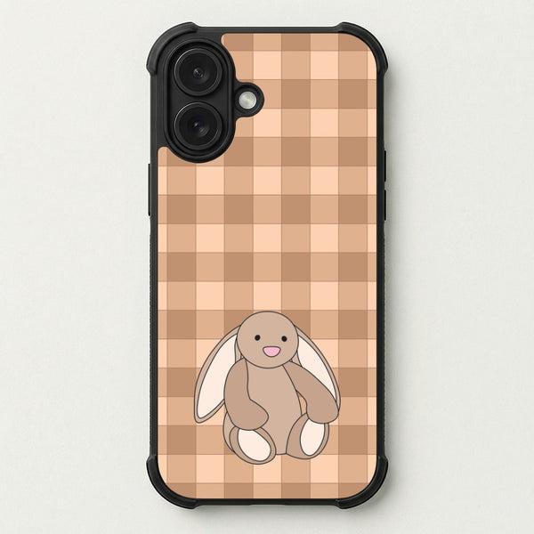Bunny Checkered Pattern Phone Case — Bumper case