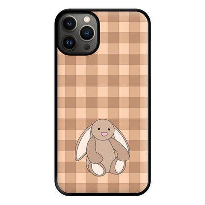 Bunny Checkered Pattern Phone Case for iPhone 13