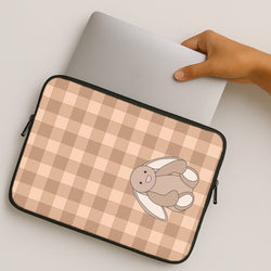 Bunny Checkered Pattern MacBook Case