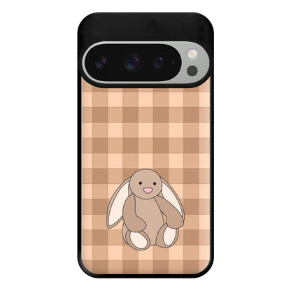 Bunny Checkered Pattern Phone Case for Google Pixel 9 Pro XL