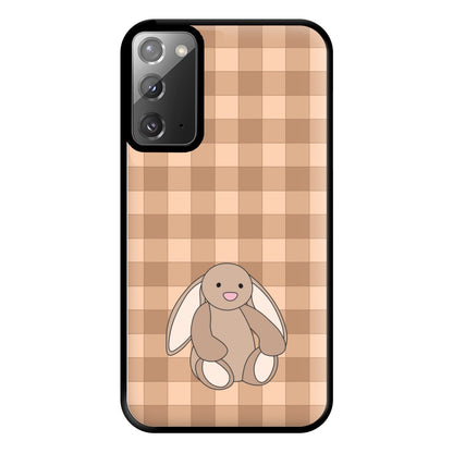 Bunny Checkered Pattern Phone Case for Galaxy Note 20 Ultra