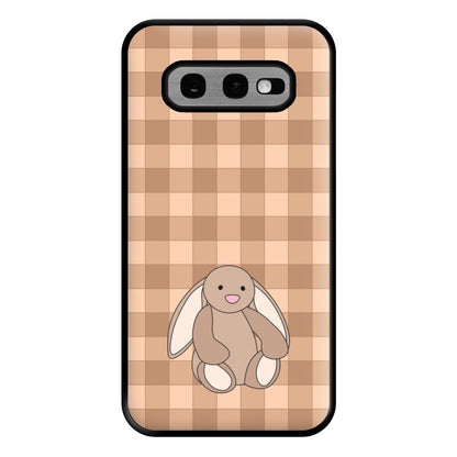 Bunny Checkered Pattern Phone Case for Galaxy S10e