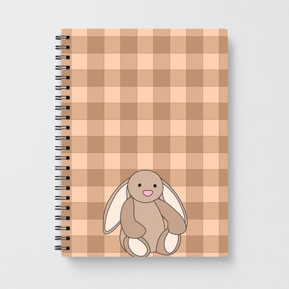 Bunny Checkered Pattern Notebook