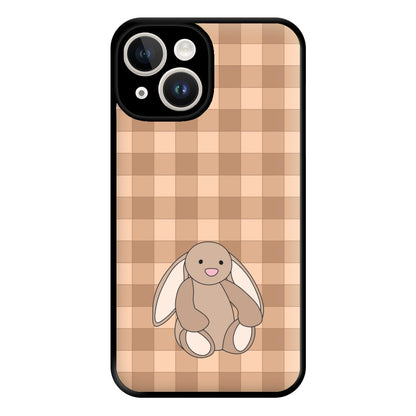 Bunny Checkered Pattern Phone Case for iPhone 14
