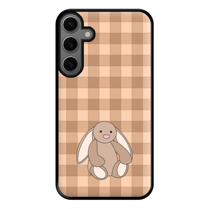 Bunny Checkered Pattern Phone Case for Galaxy S23FE