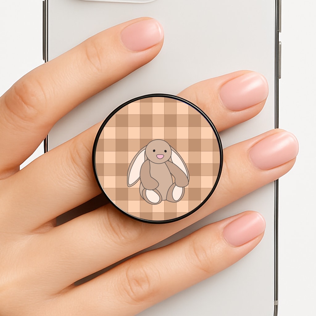 Bunny Checkered Pattern FunGrip