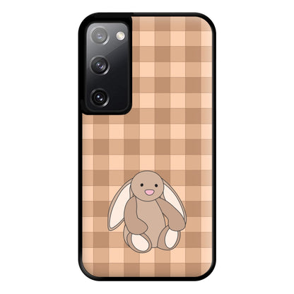 Bunny Checkered Pattern Phone Case for Galaxy S20
