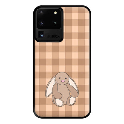 Bunny Checkered Pattern Phone Case for Galaxy S20 Ultra