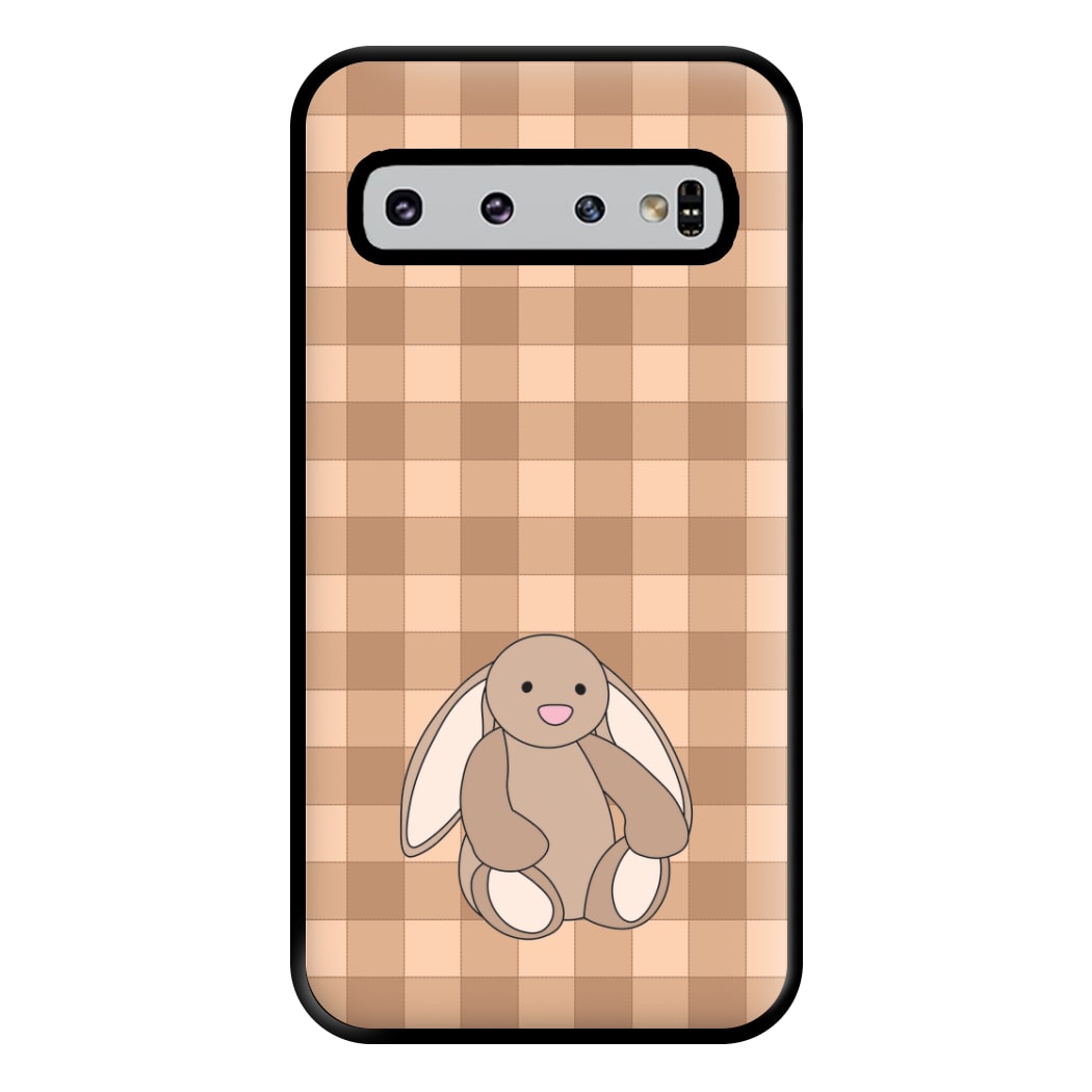 Bunny Checkered Pattern Phone Case for Galaxy S10 Plus