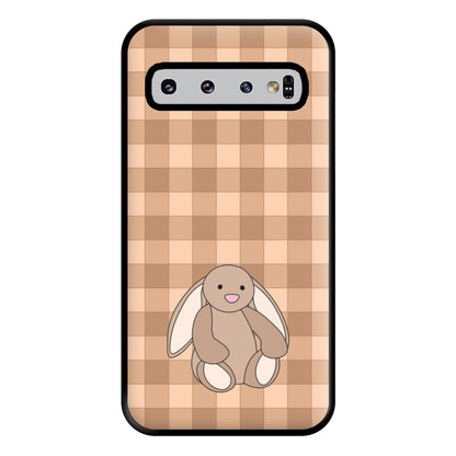 Bunny Checkered Pattern Phone Case for Galaxy S10 Plus