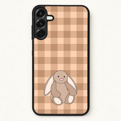 Bunny Checkered Pattern Phone Case for Galaxy A37