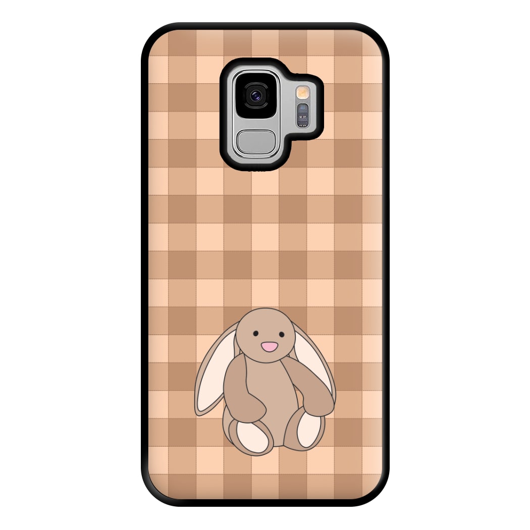 Bunny Checkered Pattern Phone Case for Galaxy S9 Plus