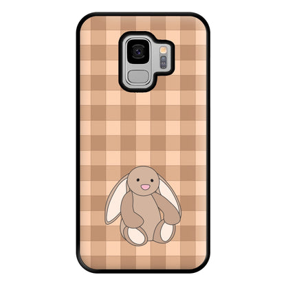 Bunny Checkered Pattern Phone Case for Galaxy S9 Plus
