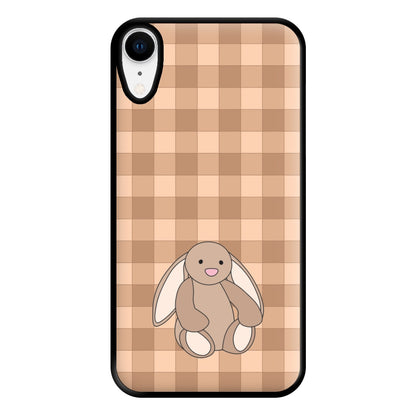 Bunny Checkered Pattern Phone Case for iPhone XR