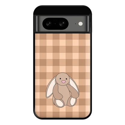 Bunny Checkered Pattern Phone Case for Google Pixel 8