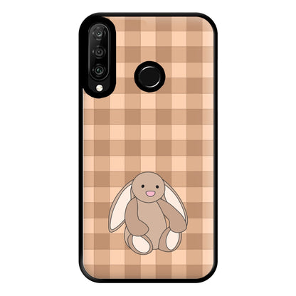 Bunny Checkered Pattern Phone Case for Huawei P30 Lite