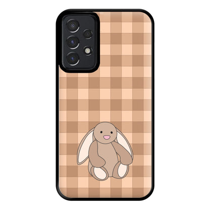 Bunny Checkered Pattern Phone Case for Galaxy A52 / A52s