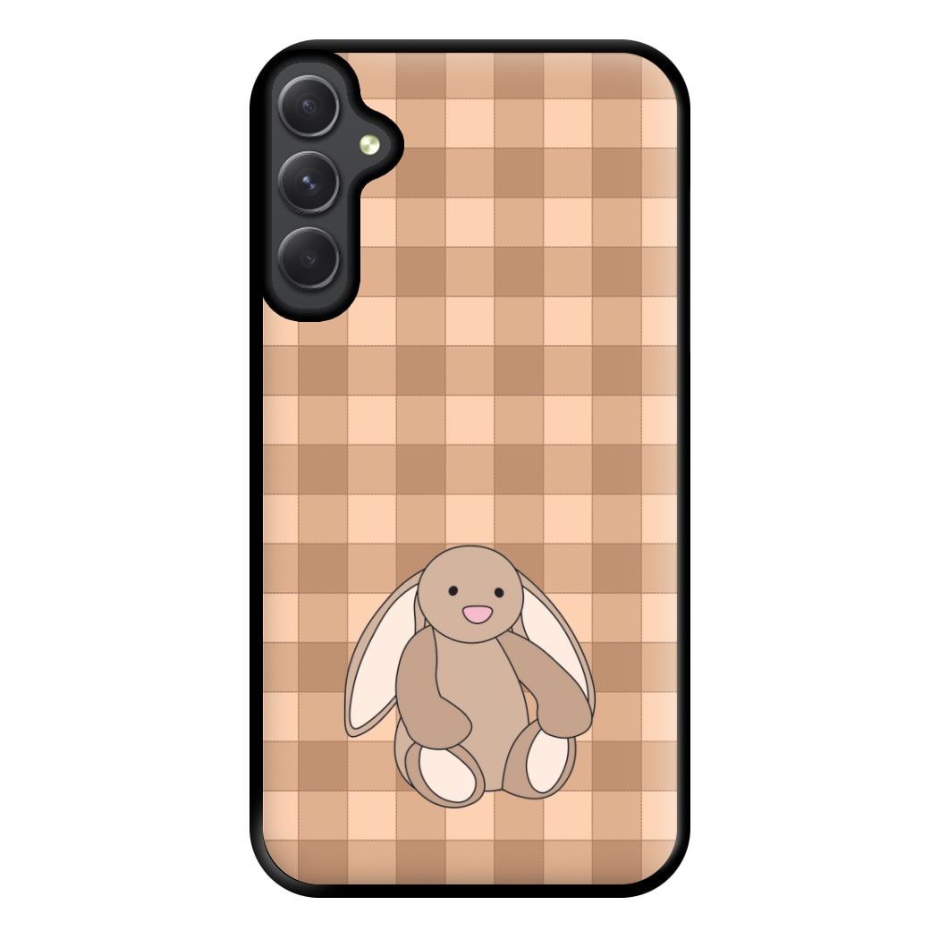 Bunny Checkered Pattern Phone Case for Galaxy A34