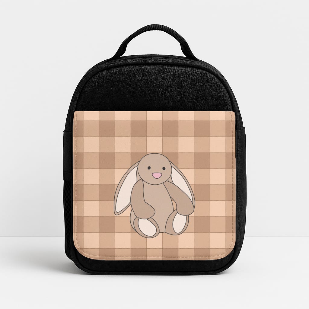 Bunny Checkered Pattern Lunchbox
