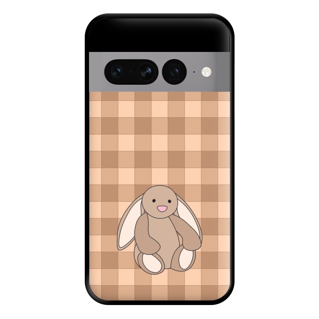Bunny Checkered Pattern Phone Case for Google Pixel 7 Pro