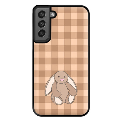 Bunny Checkered Pattern Phone Case for Galaxy S21FE