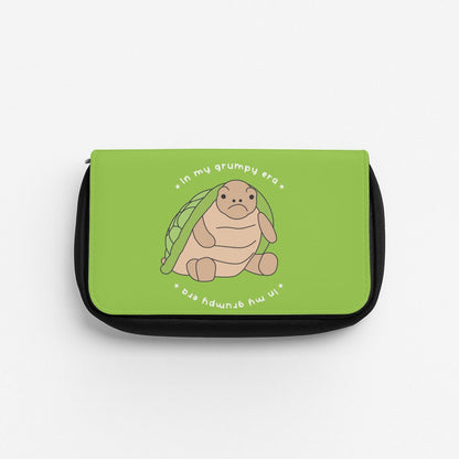 Grumpy Era Turtle Pencil Case