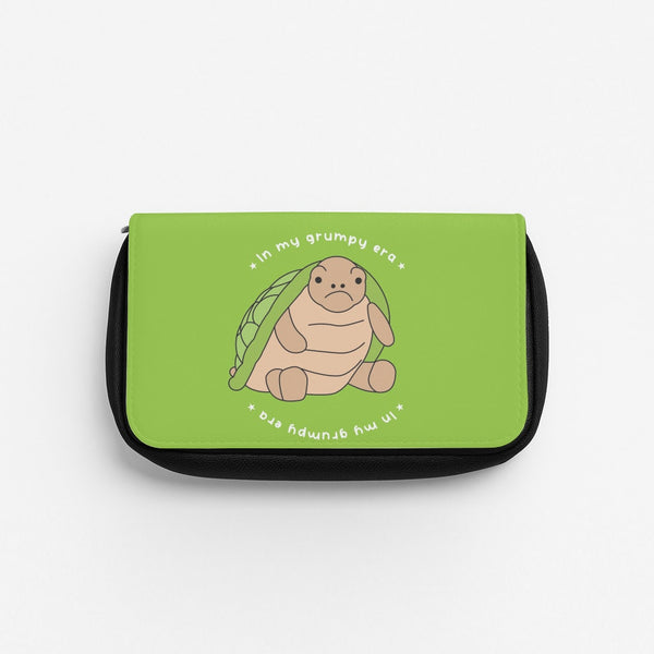 Grumpy Era Turtle Pencil Case