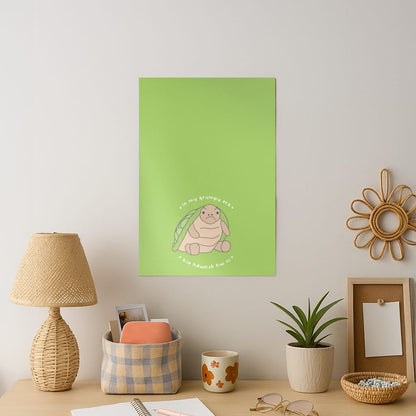 Grumpy Era Turtle Art Print